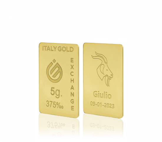 9 Karat Steinbock Tierkreiszeichen Goldbarren aus 5 g IGE GOLD